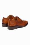 Buy_Dapper Shoes_Tan Cap Toe Oxford Distressed Patina Shoes _Online_at_Aza_Fashions