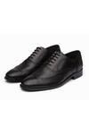 Shop_Dapper Shoes_Black Cut Work Full Brogue Wingtip Oxford Shoes _at_Aza_Fashions