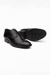 Buy_Dapper Shoes_Black Cap Toe Derby Shoes _at_Aza_Fashions