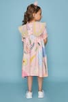 Shop_Joey & Pooh_Pink Chanderi, Viscose, Cotton, Shantoon Embroidery Dress _at_Aza_Fashions