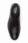 Dapper Shoes_Black Handmade Cap Toe Oxford Shoes _at_Aza_Fashions