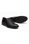 Buy_Dapper Shoes_Black Handmade Cap Toe Oxford Shoes _at_Aza_Fashions