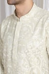 Buy Aham-Vayam Cream Cotton Embroidery Flora Thread Kurta Online at Aza Fashions Buy_Aham-Vayam_Cream Cotton Embroidery Flora Thread Kurta _Online_at_Aza_Fashions