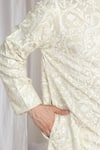 Buy Aham-Vayam Cream Cotton Embroidery Flora Thread Kurta Buy_Aham-Vayam_Cream Cotton Embroidery Flora Thread Kurta