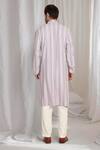 Shop_Aham-Vayam_Purple Cotton Embroidery Kurta With Dupatta _at_Aza_Fashions