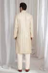 Shop_Aham-Vayam_Beige Cotton Zari Gold Thread Embroidered Kurta With Dupatta _at_Aza_Fashions