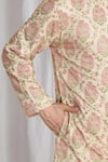 Buy_Aham-Vayam_Beige Cotton Embroidery Gul Thread Kurta 