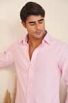 Eleven Brothers_Pink Oxford Blush Shirt _Online_at_Aza_Fashions