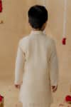 Shop_MR Brat_Off White Muslin, Cotton Embroidery _at_Aza_Fashions