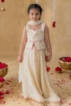 Buy_MR Brat_Off White Muslin Sequins _at_Aza_Fashions