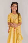 MR Brat_Yellow Muslin, Cotton, Chanderi Mulsin _at_Aza_Fashions