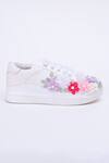 Buy_The Saree Sneakers_White Blossom Belle Sneakers _Online_at_Aza_Fashions