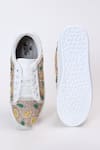 Shop_The Saree Sneakers_Beige Lemon Zest Sneakers _at_Aza_Fashions
