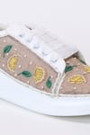 Buy_The Saree Sneakers_Beige Lemon Zest Sneakers 
