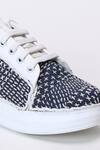 Buy_The Saree Sneakers_Blue Denim Katha Sneakers 