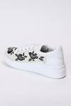 Buy_The Saree Sneakers_White Blackbird Embroidered Sneakers _Online_at_Aza_Fashions