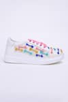 Buy_The Saree Sneakers_White Candy Pop Sneakers  _Online_at_Aza_Fashions