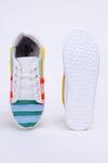Shop_The Saree Sneakers_Multi Color Patchwork Sneakers _at_Aza_Fashions