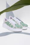 Buy_The Saree Sneakers_Mint Bloom Sneakers _at_Aza_Fashions