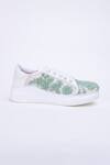The Saree Sneakers_Mint Bloom Sneakers _Online_at_Aza_Fashions