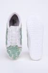 Shop_The Saree Sneakers_Mint Bloom Sneakers _at_Aza_Fashions