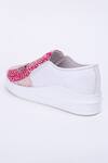 The Saree Sneakers_Pink Kantha Patchwork Slip-on Sneakers _Online_at_Aza_Fashions
