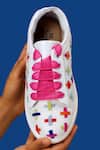 Shop_The Saree Sneakers_White Colored Cross Sneakers _Online