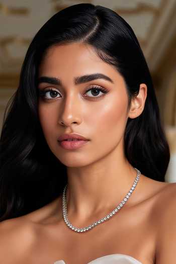 Buy_Tad Accessories_White Cubic Zirconia Finish Necklace _at_Aza_Fashions