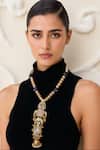 Buy_Tad Accessories_Multi Color Gold Finish Kundan Necklace _at_Aza_Fashions