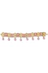 Shop Tad Accessories Pink Gold Finish Kundan Necklace at Aza Fashions Shop_Tad Accessories_Pink Gold Finish Kundan Necklace _at_Aza_Fashions