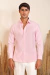 Buy_Eleven Brothers_Pink Oxford Blush Shirt _at_Aza_Fashions