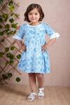 Buy_Petite Pomme_Blue Cotton Designer Frock_at_Aza_Fashions