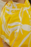Buy Petite Pomme Yellow Cotton Pine Print Kurta Set Buy_Petite Pomme_Yellow Cotton Pine Print Kurta Set