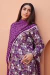 Buy_Gulabo Jaipur_Purple Cotton Embroidery Round Neck Anjum Straight Kurta Set