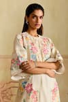 Chandrima_Ivory Chanderi Embroidered Tulip Pants _Online_at_Aza_Fashions