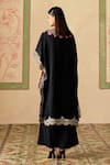 Shop_Chandrima_Black Chanderi Beads, Applique Sheer Beadwork Pant _at_Aza_Fashions
