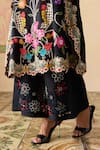 Buy_Chandrima_Black Chanderi Beads, Applique Sheer Beadwork Pant _Online_at_Aza_Fashions