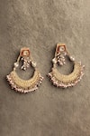 Buy_Dugran By Dugristyle_Gold Plated Beads, Stones Laal Jadoo Chand _at_Aza_Fashions