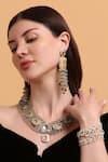 Dugran By Dugristyle_Red Beads Rangon Ki Rani Bracelet _Online_at_Aza_Fashions
