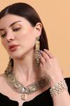 Shop_Dugran By Dugristyle_Red Beads Rangon Ki Rani Bracelet _Online_at_Aza_Fashions