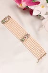 Buy_Dugran By Dugristyle_Multi Color Gemstones Jhalak-e-gulabi Bracelets _at_Aza_Fashions