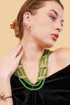 Dugran By Dugristyle_Green Hari Muskaan Layered Necklace _at_Aza_Fashions