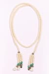 Dugran By Dugristyle_White Thandi Chamak Necklace _Online_at_Aza_Fashions