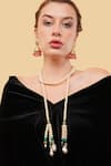 Dugran By Dugristyle_White Thandi Chamak Necklace _at_Aza_Fashions