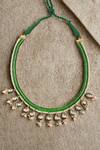 Buy_Dugran By Dugristyle_Multi Color Hari Zameen Necklace _at_Aza_Fashions