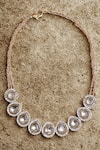 Buy_Dugran By Dugristyle_Gold Plated Sunehri Dhoop Necklace _at_Aza_Fashions