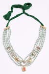Buy_Dugran By Dugristyle_Green Sabz Umeed Necklace _Online_at_Aza_Fashions