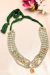 Buy_Dugran By Dugristyle_Green Sabz Umeed Necklace _at_Aza_Fashions