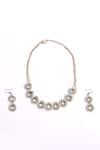Dugran By Dugristyle_Gold Plated Stones Sona Sa Asar Necklace With Earring _Online_at_Aza_Fashions