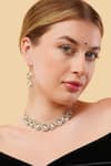 Shop_Dugran By Dugristyle_Gold Plated Stones Sona Sa Asar Necklace With Earring _Online_at_Aza_Fashions